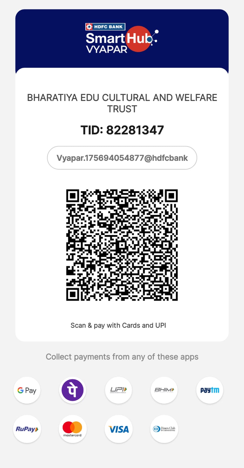 KGN Hospital donation QR code - scan to pay via UPI